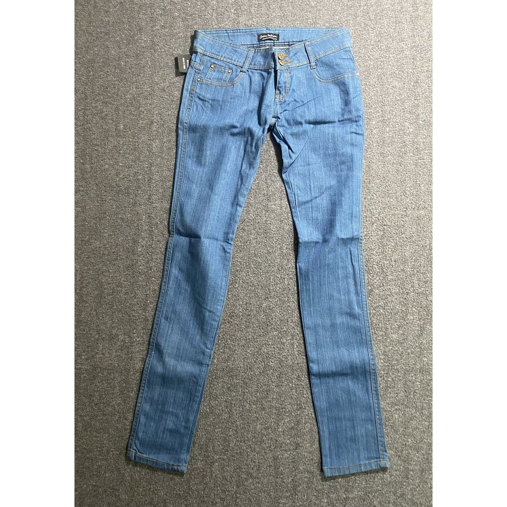 CHUNS FASHION MEDIUM WASH BLUE DENIM SKINNY JEANS SIZE 29